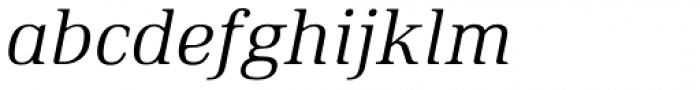 Ethos Light Italic Font LOWERCASE
