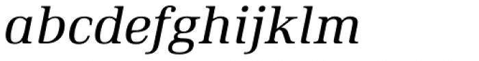 Ethos Regular Italic Font LOWERCASE