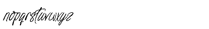 Ethyopark Scriptov Regular Font LOWERCASE