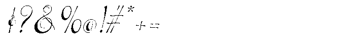 Etiopia Italic Font OTHER CHARS