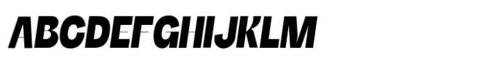 Etnier Bold Oblique Font UPPERCASE