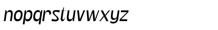 Etnier Oblique Font LOWERCASE