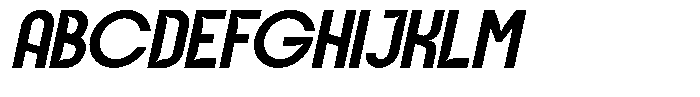 Etrixo Italic Font UPPERCASE