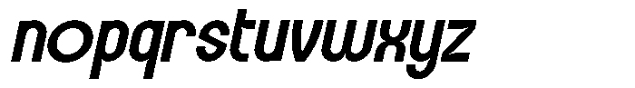 Etrixo Italic Font LOWERCASE