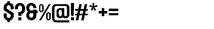 Etrixo Regular Font OTHER CHARS
