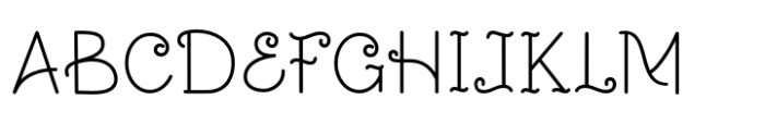 Ettobay Regular Font UPPERCASE