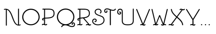 Ettobay Regular Font UPPERCASE