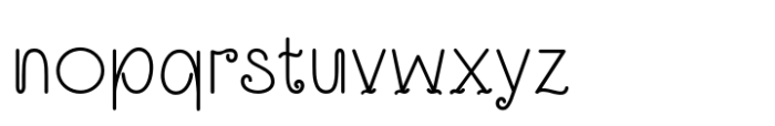 Ettobay Regular Font LOWERCASE