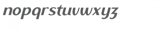 Ethna Italic Font LOWERCASE