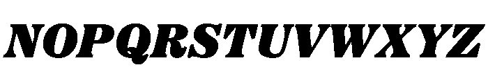 Etna Black Italic Font UPPERCASE