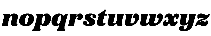 Etna Black Italic Font LOWERCASE