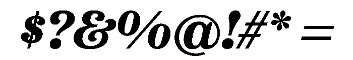 Etna Bold Italic Font OTHER CHARS