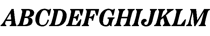 Etna Bold Italic Font UPPERCASE