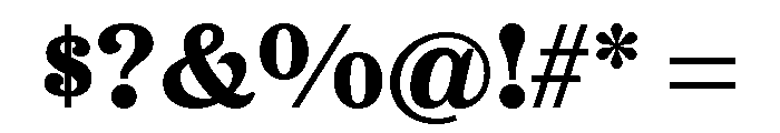 Etna Bold Font OTHER CHARS