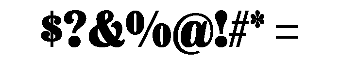 Etna Condensed Black Font OTHER CHARS