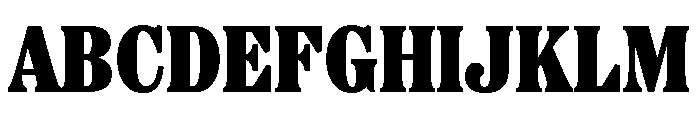 Etna Condensed Black Font UPPERCASE