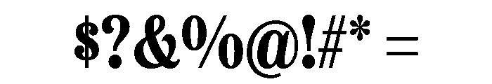 Etna Condensed Bold Font OTHER CHARS