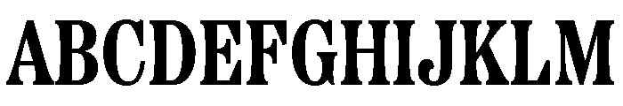 Etna Condensed Bold Font UPPERCASE