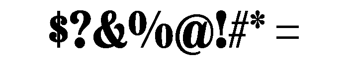 Etna Condensed Extra Bold Font OTHER CHARS