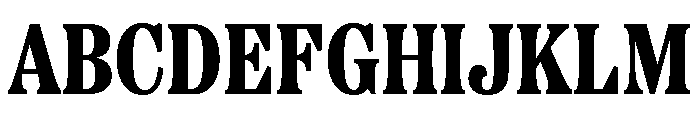 Etna Condensed Extra Bold Font UPPERCASE