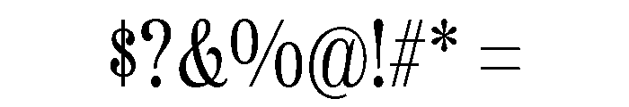 Etna Condensed Light Font OTHER CHARS