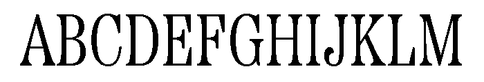 Etna Condensed Light Font UPPERCASE