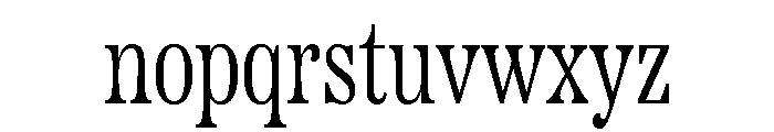 Etna Condensed Light Font LOWERCASE