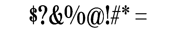 Etna Condensed Regular Font OTHER CHARS