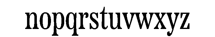 Etna Condensed Regular Font LOWERCASE