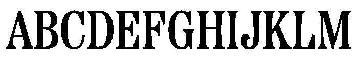 Etna Condensed Semi Bold Font UPPERCASE