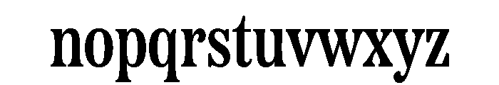 Etna Condensed Semi Bold Font LOWERCASE