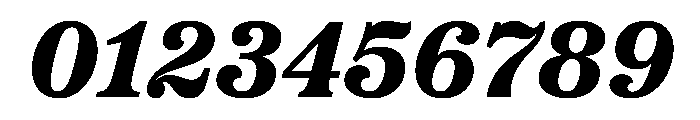 Etna Extra Bold Italic Font OTHER CHARS