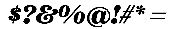 Etna Extra Bold Italic Font OTHER CHARS