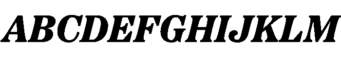 Etna Extra Bold Italic Font UPPERCASE