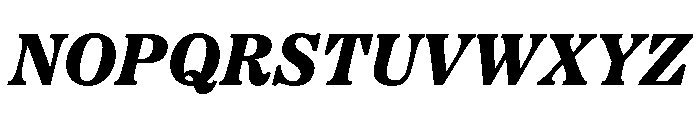 Etna Extra Bold Italic Font UPPERCASE