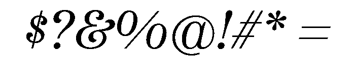 Etna Italic Font OTHER CHARS