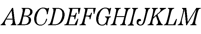 Etna Italic Font UPPERCASE