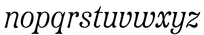 Etna Italic Font LOWERCASE