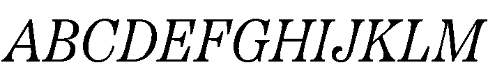 Etna Light Italic Font UPPERCASE