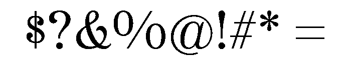 Etna Light Font OTHER CHARS