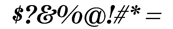 Etna Regular Italic Font OTHER CHARS