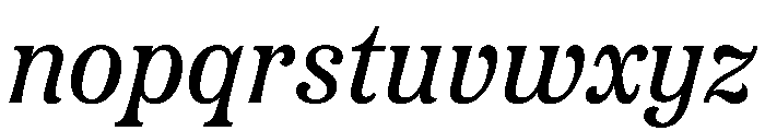 Etna Regular Italic Font LOWERCASE
