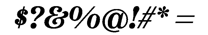 Etna Semi Bold Italic Font OTHER CHARS