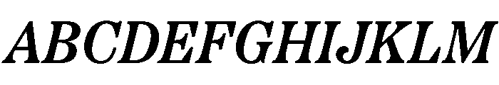 Etna Semi Bold Italic Font UPPERCASE