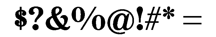 Etna Semi Bold Font OTHER CHARS