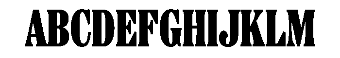 Etna X Condensed Black Font UPPERCASE