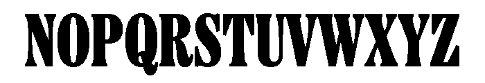 Etna X Condensed Black Font UPPERCASE