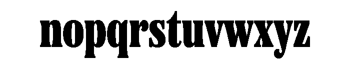 Etna X Condensed Black Font LOWERCASE