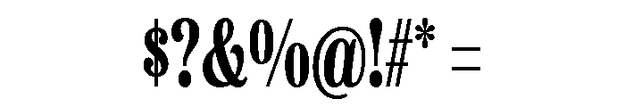 Etna X Condensed Bold Font OTHER CHARS