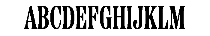 Etna X Condensed Bold Font UPPERCASE